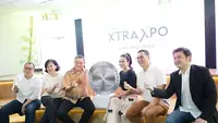 Konferensi pers XTRA XPO 2023 oleh CIMB Niaga di Menara Sentraya, Jakarta Selatan pada Jumat (12/5/2023).