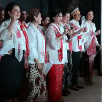 Perempuan Tangguh Pilih Jokowi mendeklarasikan untuk capres-cawapres nomor urut 1. (Fotografer: Daniel Kampua/FIMELA.com)