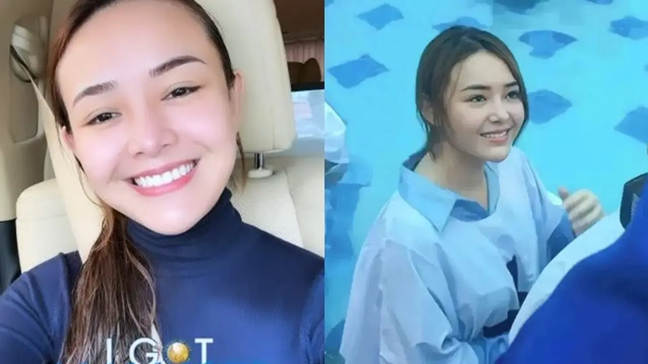 5 Potret Amanda Manopo Jalani Pembaptisan, Didoakan Netizen Dapat Jodoh Seiman