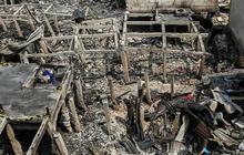 FOTO: Pasca Kebakaran 400 Rumah di Penjaringan, 1.000 Orang Mengungsi di Tenda Darurat, Keadaannya Memprihatinkan