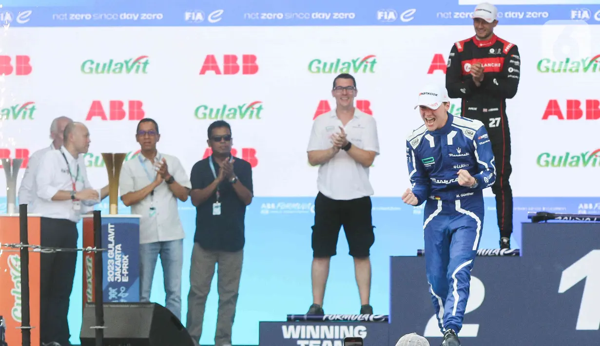 Dia berhasil menjadi yang tercepat di antara pemain unggulan Formula E. (Liputan6.com/Herman Zakharia)