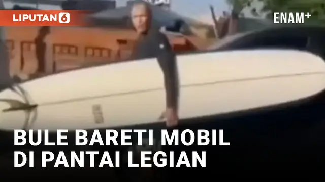 Walah! WNA Bareti Mobil yang Diparkir di Sekitaran Pantai Legian Bali