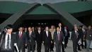 Ketua DPR, Setya Novanto menerima kunjungan Ketua Liga Parlemen Jepang-Indonesia Toshihory Nikai di Gedung DPR RI, Jakarta, Selasa (24/11/2015). Dalam kesempatannya, Toshihory melihat-lihat sejumlah tempat rapat anggota dewan. (Liputan6.com/Johan Tallo)
