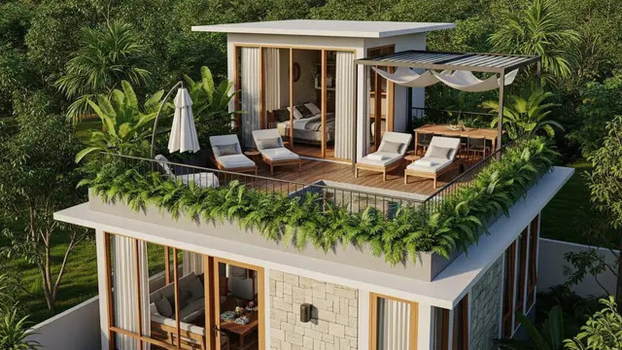 8 Inspirasi Rumah Kecil Bergaya Modern dengan Atap Datar dan Fasad Simpel Kekinian
