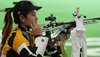 Vidya Rafika Rahmatan Toyyiba saat mentas di Olimpiade Tokyo 2020. (NOC Indonesia)
