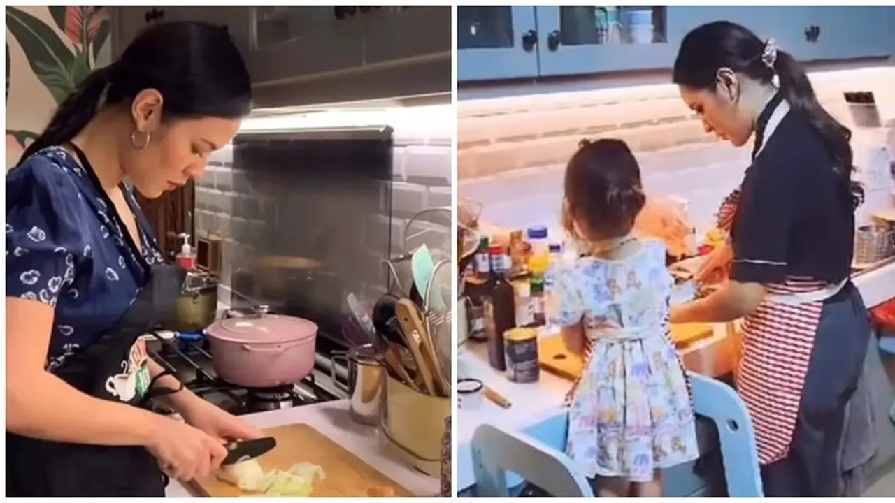7 Potret Raisa saat Masak Ditemani Zalina Ini Curi Perhatian