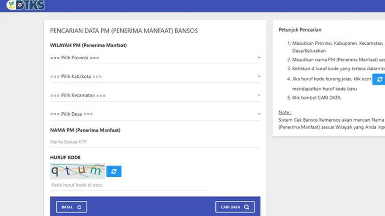 Cara Mudah Cek Bansos PKH BPNT Terbaru April 2025