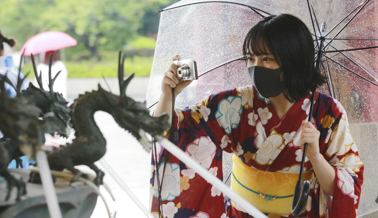  FOTO  Yukata Pakaian Musim Panas Wanita  Jepang Global 