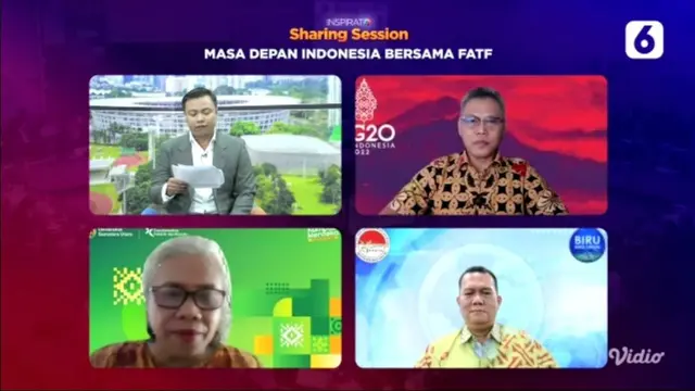 nspirato Sharing Session bersama Liputan6.com bertajuk Masa Depan Indonesia Bersama FATF, Jumat (5/8/2022).