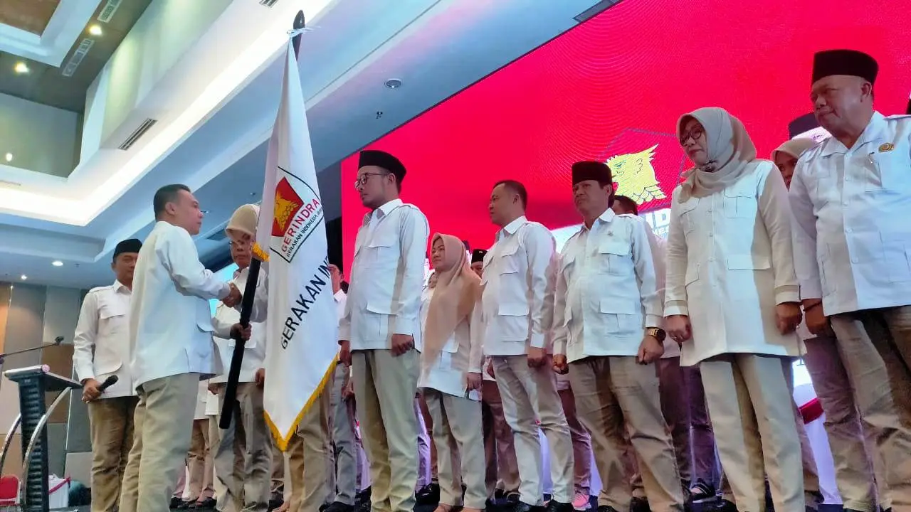Sufmi Dasco Lantik Ketua Baru Partai Gerindra Sumsel