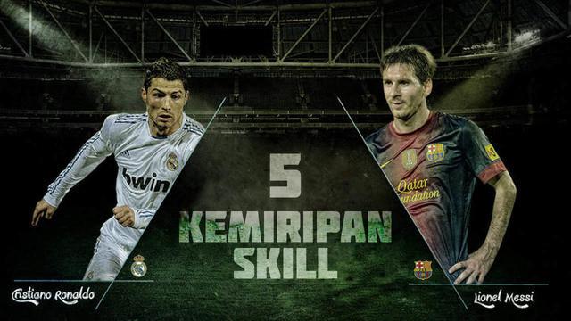 Video lima kemiripan skill sepak bola antara Cristiano Ronaldo dan Lionel Messi yang membuat para lawan tak bisa menandingi kedua pemain terbaik dunia ini.