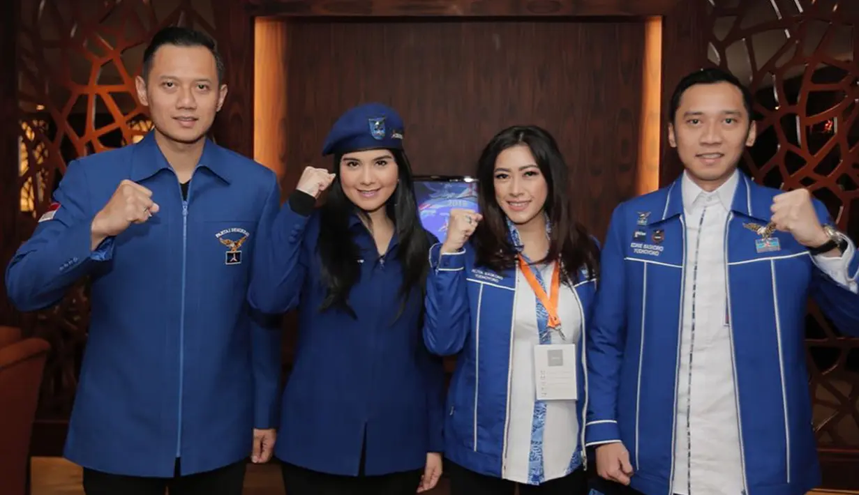 Kebersamaan anak dan mantu Keluarga Cikeas saat acara Partai Demokrat (Liputan6.com/Instagram/ruby_26)
