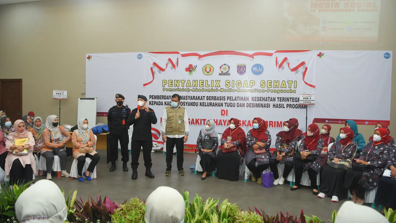 RS Bhayangkara Brimob Polri bersama UPN Veteran menggelar pelatihan kepada 350 kader posyandu untuk mengatasi masalah stunting