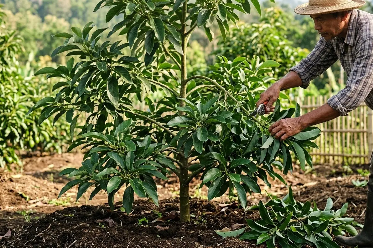 Cara Membuat Pohon Alpukat Stres agar Cepat Berbuah (Foto: Gemini AI)