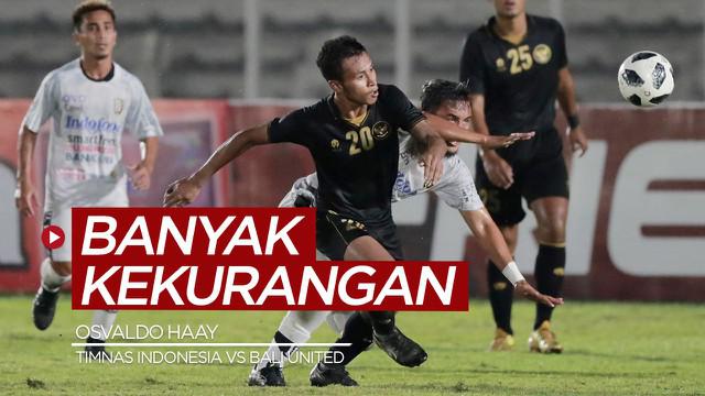 Berita video Osvaldo Haay mengaku masih banyak kekurangan meski mencetak gol dan assist untuk Timnas Indonesia ketika mengalahkan Bali United 3-1, Minggu (7/3/2021) malam hari WIB.