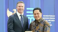 Menteri BUMN Erick Thohir bersama President Human Health International MSD Joe Romanelli. (Foto: Instagram @erickthohir)