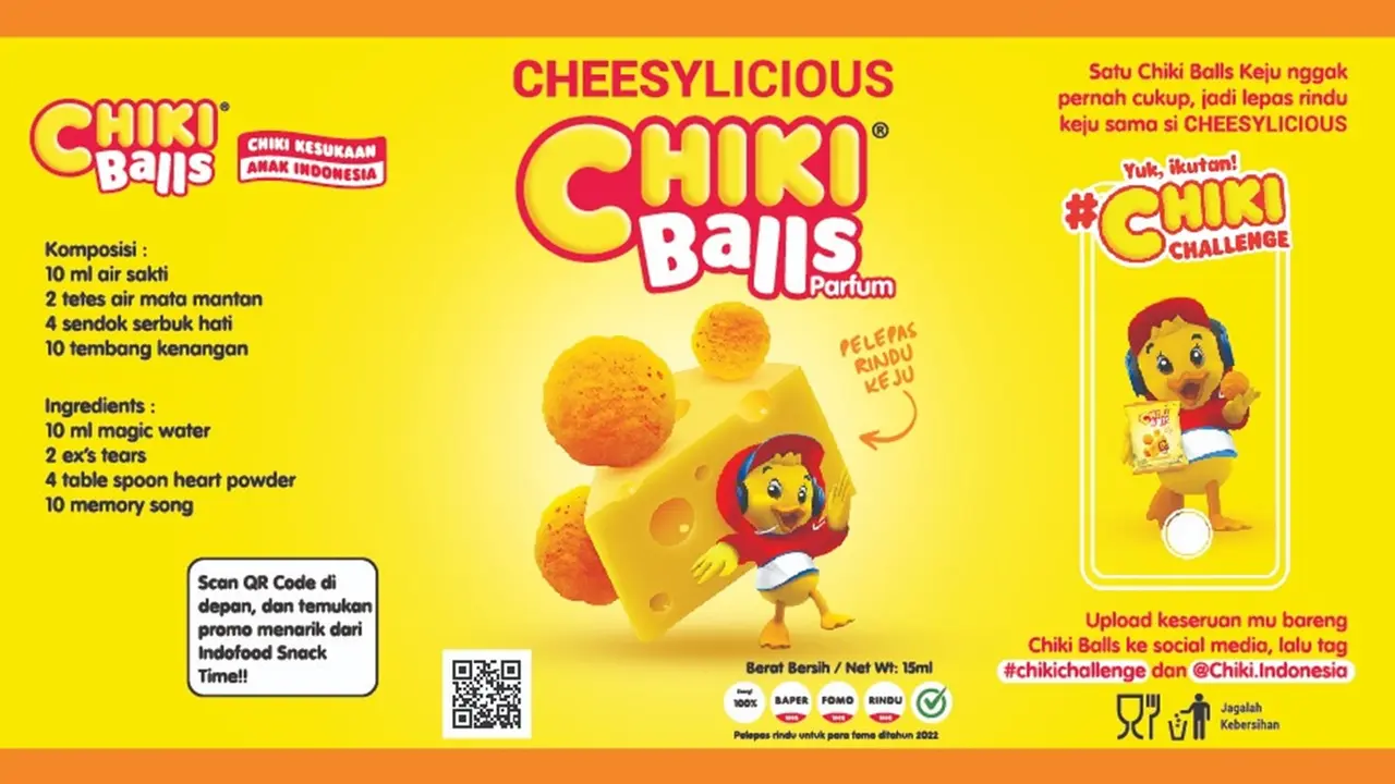 Hadirkan Aroma Khas Keju Menggoda, Chiki Balls Luncurkan Inovasi Parfum Chiki Keju