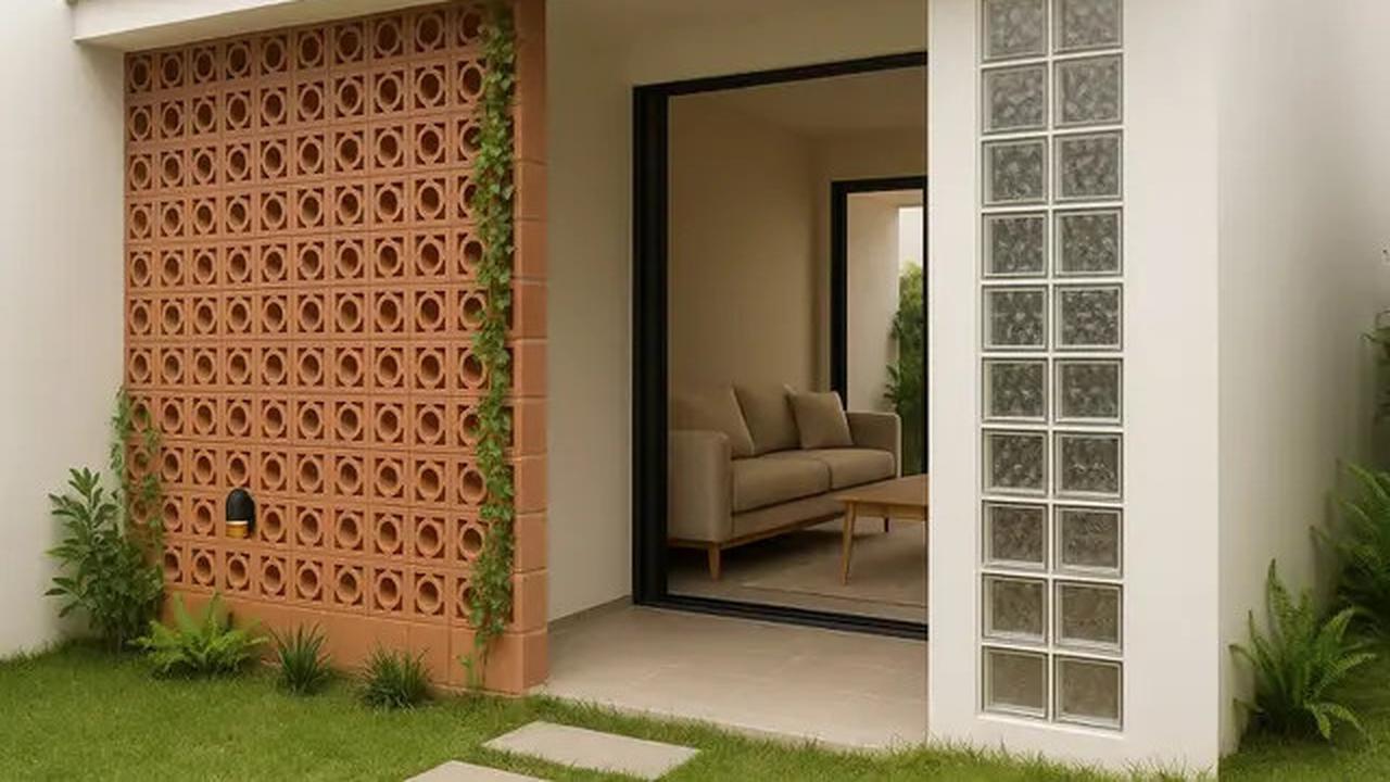 7 Model Rumah Minimalis Kombinasi Roster dan Glass Block, Hunian Cantik yang Hemat Energi