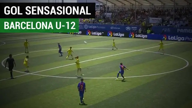 Berita video pemain Barcelona U-12, Gerard Hernandez, mencetak gol langsung setelah kick-off dilakukan pada Minggu (18/6/2017).