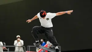 Basral Graito Finis Keempat di Final Skateboard Street Asian Games 2026