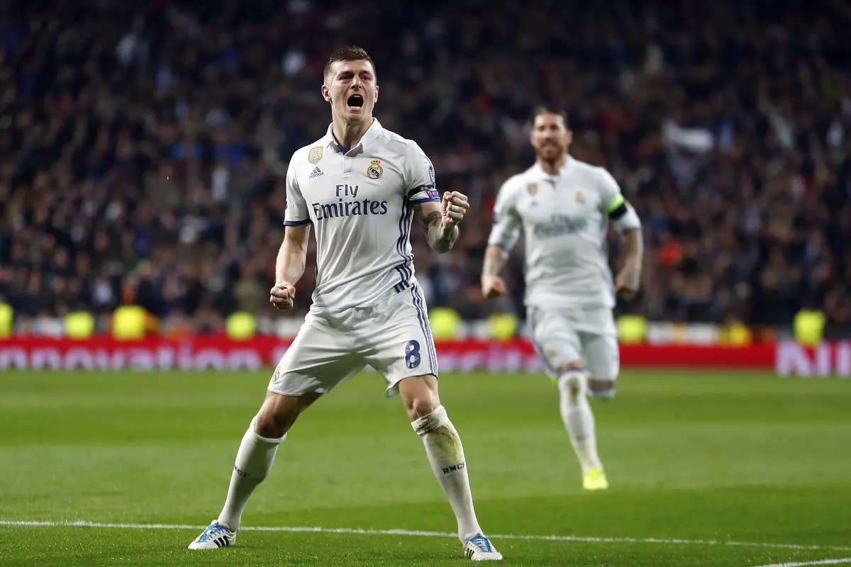 Gelandang Real Madrid Toni Kroos (AP Photo/Francisco Seco)