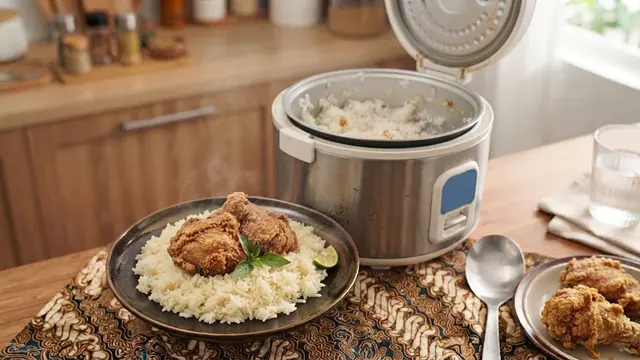 Resep Nasi Ayam Kentucky Rice Cooker