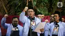 Prabowo hadir langsung dalam deklarasi tersebut. Para relawan pun menyambut antusias pembacaan deklarasi dukungan itu. (Liputan6.com/Faizal Fanani)
