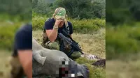 Tiga badak mati dan dua yang masih menyusui di buat yatim di Sibuya Game Reserve. (dailymail)