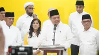 Ketua Umum DPP Partai Golkar Airlangga Hartarto menyampaikan selamat merayakan Hari Raya Idul Fitri 1445 Hijriah untuk seluruh masyarakat Indonesia yang merayakan. (Foto: Istimewa).