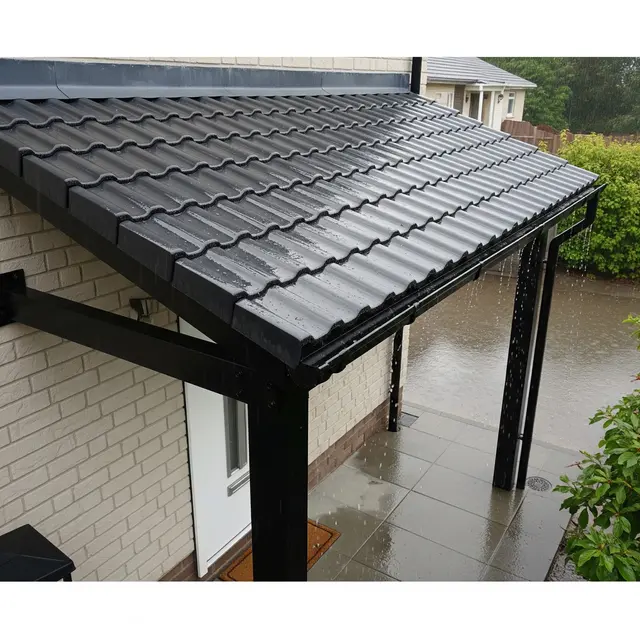 Material Kanopi Rumah yang Tidak Mudah Berlumut (AI Generated)