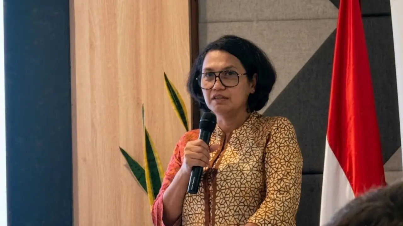 Sekretaris Jenderal Kemendikdasmen Suharti dalam diskusi bertajuk “Menavigasi Lanskap Pendidikan dan Kesehatan Indonesia 2025” di Jakarta, Selasa (30/06/2026).