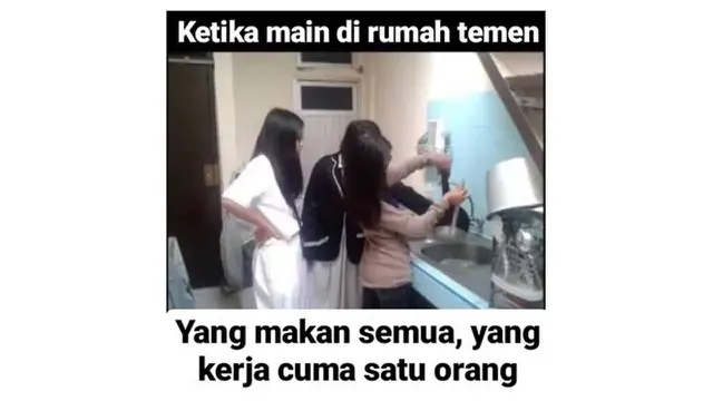 10 Meme Nyeleneh Saat Main Ke Rumah Teman, Cuma Minta Makan