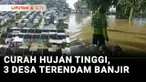Curah hujan tinggi yang mengguyur Kabupaten Gresik, Jawa Timur, kembali menyebabkan banjir. Terdapat tiga desa di dua kecamatan terendam banjir selama 2 hari terakhir.