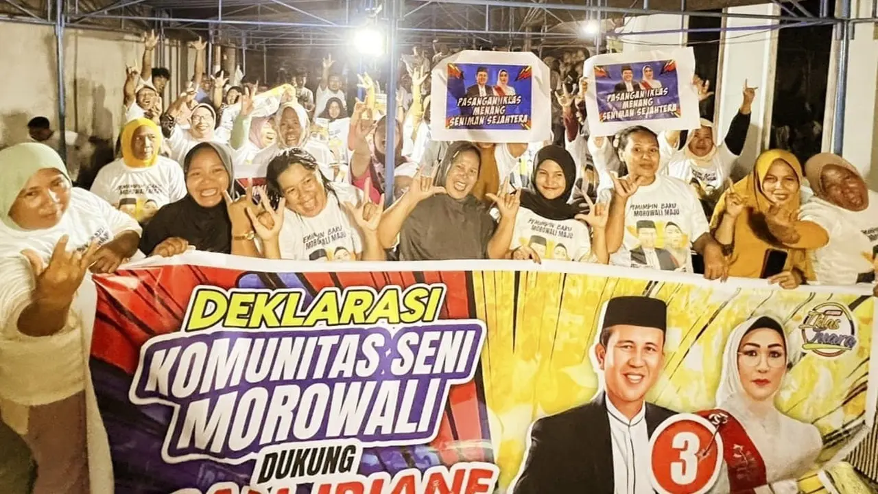 Komunitas Seni Morowali mendeklarasikan diri bergabung dengan Relawan IKLAS Juara (Istimewa)