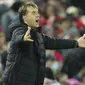 Setelah tertinggal, Wolverhampton tak menyerah mencari gol penyeimbang. Berkali-kali tekanan dilancarkan anak asuh Julen Lopetegui. (AP Photo/Jon Super)