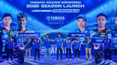 PT Yamaha Indonesia Motor Manufacturing (YIMM) resmi memperkenalkan barisan tempur mereka untuk menghadapi musim balap 2026 di Black Owl, Jakarta Utara pada Jumat (27/2/2026). (Dok Yamaha Indonesia)