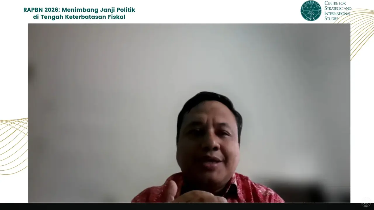 Peneliti Senior Departemen Ekonomi CSIS, Deni Friawan. (Foto: tangkapan layar/Tira Santia)