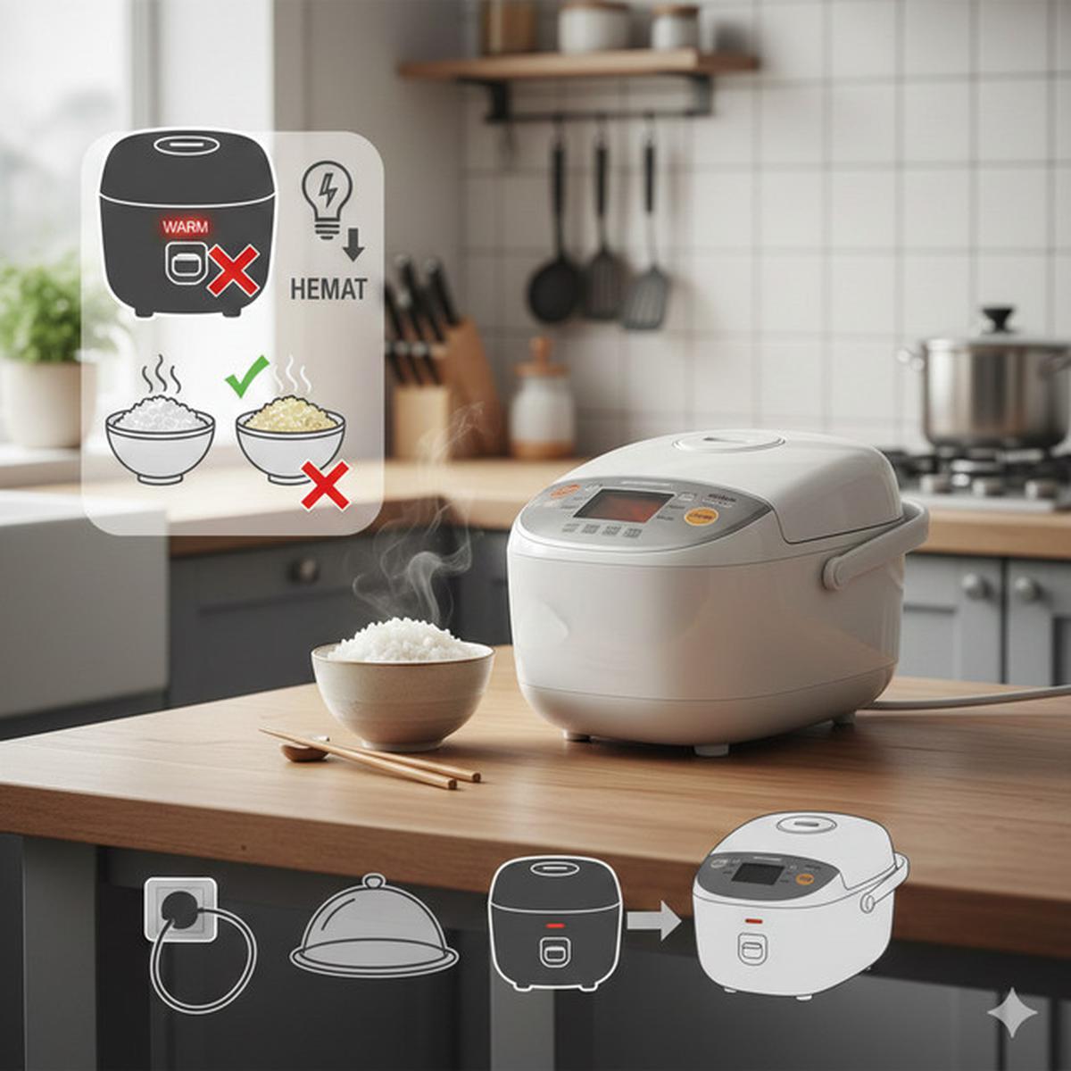 7 Tips Menggunakan Rice Cooker agar Hemat Listrik dan Tetap Efisien