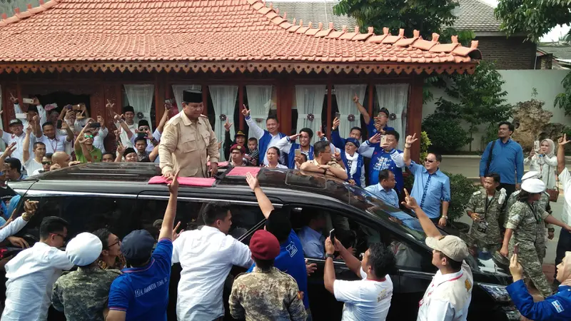 Capres nomor urut 02 Prabowo Subianto di Banten.