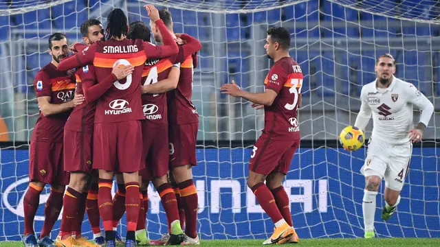Hajar Torino 3-1, AS Roma Gapai Empat Besar Klasemen