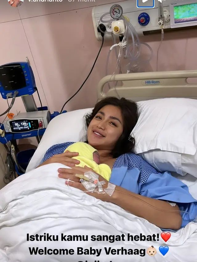 Jessica Iskandar melahirkan anak kedua. (Foto: Dok. Instagram terverifikasi @v.andrianto)