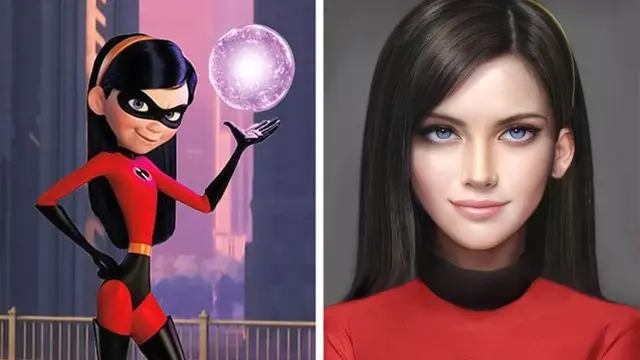 Ilustrator Ini Ubah Karakter Kartun Jadi Gambar Manusia, Hasilnya Bak Sungguhan