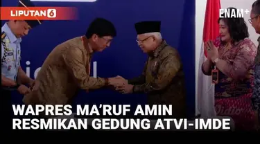 Wakil Presiden RI Ma’ruf Amin meresmikan secara langsung gedung baru Akademi Televisi Indonesia (ATVI)-Institute Media Digital Emtek (IMDE) yang dibangun oleh Grup Emtek Media melalui Yayasan Indosiar di Jalan Damai 11, Duri Kepa, Kebon Jeruk, Jaka...