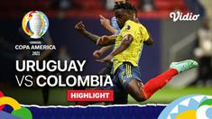 Berita video highlights Copa America 2021, pertandingan antara Uruguay melawan Kolombia,  Minggu (4/7/2021).