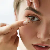 Ilustrasi lensa kontak (Foto: Shutterstock)