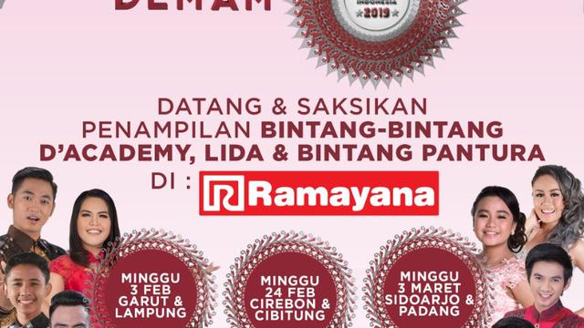 Demam Lida 2019 Indosiar Gempur 10 Kota Di Indonesia Showbiz Liputan6 Com Indosiar visual mandiri resmi mengudara sebagai televisi nasional pada tanggal 11 januari 1995. demam lida 2019 indosiar gempur 10 kota