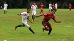 Timnas U-23 Indonesia menjalani laga uji coba melawan Martapura FC di National Youth Training Centre, Sawangan, Depok (4/1/2015). (Liputan6.com/Helmi Fithriansyah)