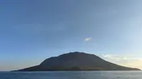 Kondisi terkini Gunung Ruang di Kabupaten Kepulauan Sitaro, Sulut.
