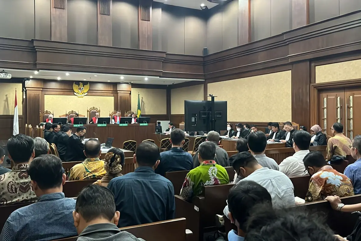 Pengadilan Negeri Jakarta Pusat (PN Jakpus) Kelas IA Khusus menggelar sidang pembuktian pokok perkara dugaan korupsi terkait pembiayaan ekspor oleh Lembaga Pembiayaan Ekspor Indonesia (LPEI).