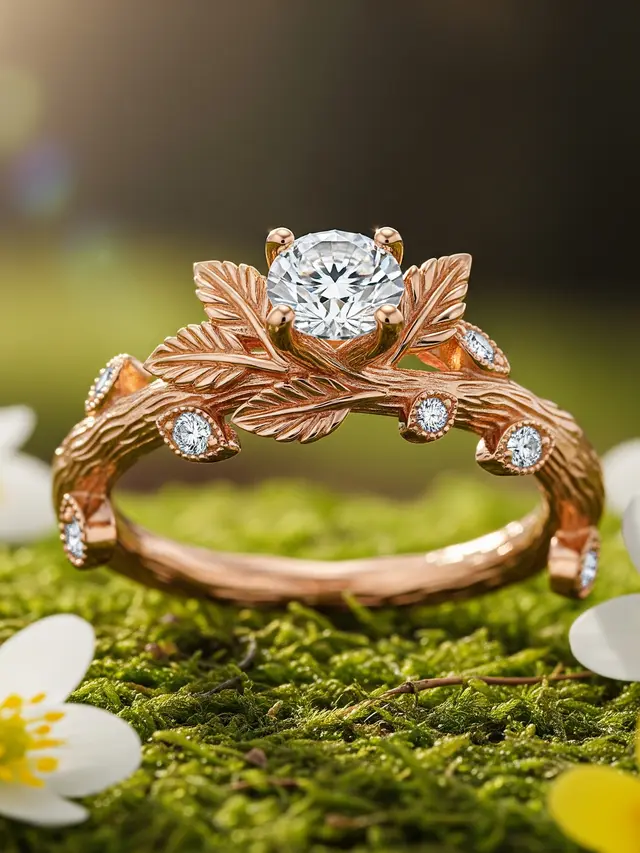 Model Cincin Emas buat Tunangan (Image By Gemini AI)